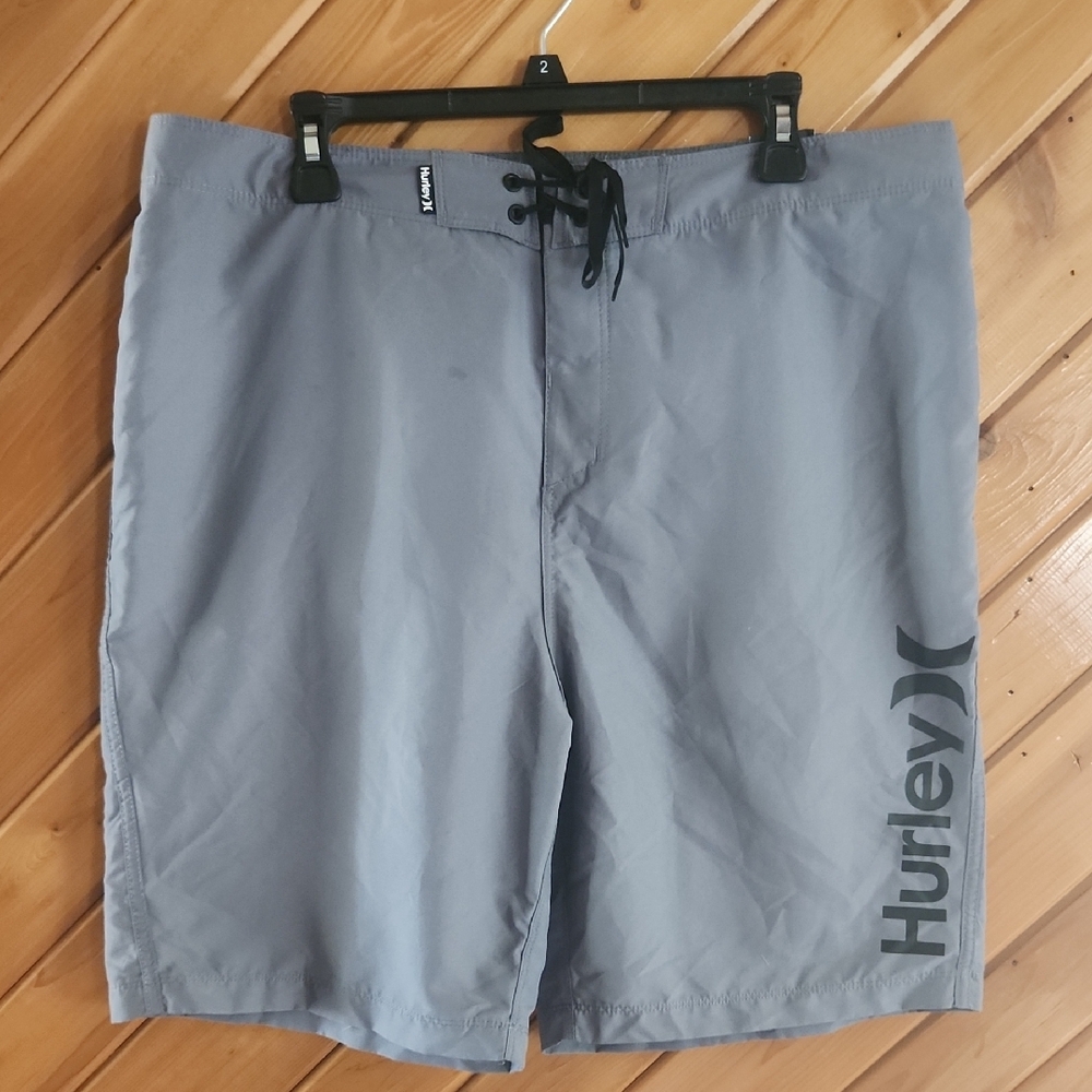 Hurley Gray Board Shorts Swim Shorts For Men 36W